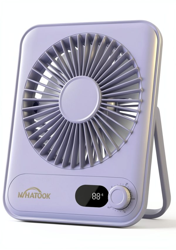 WHATOOK Desk Fan Portable ABS Quiet Cooling Home Office-0