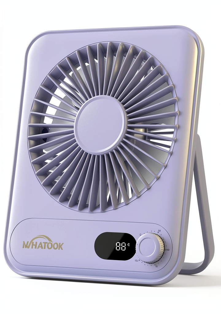 WHATOOK Desk Fan in use on a home office desk