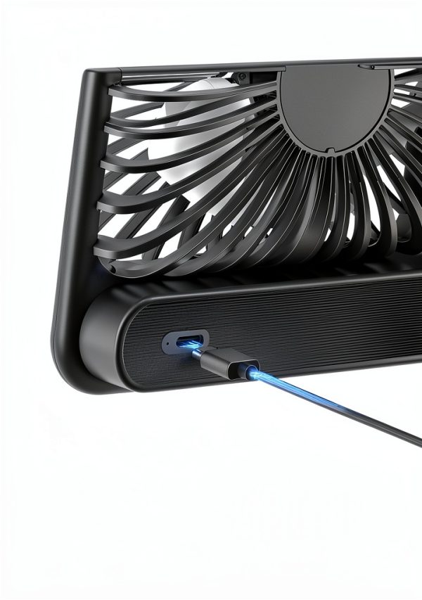 Koonie USB Mini Desk Fan 5 Inch 7 Blade USB-C Portable Quiet-3