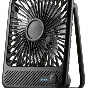 Koonie USB Mini Desk Fan 5 Inch 7 Blade USB-C Portable Quiet-0