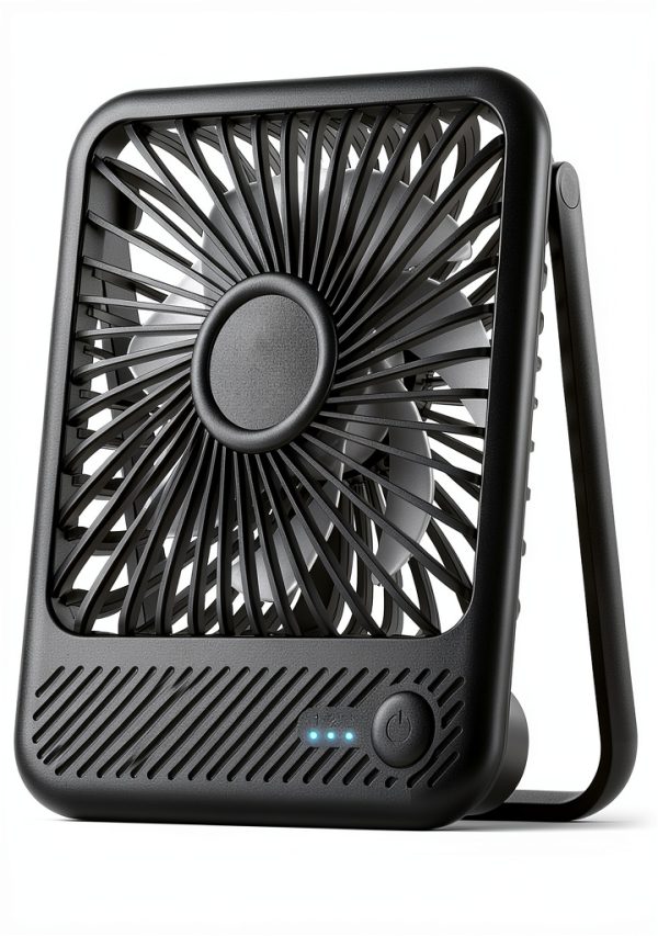 Koonie USB Mini Desk Fan 5 Inch 7 Blade USB-C Portable Quiet-0