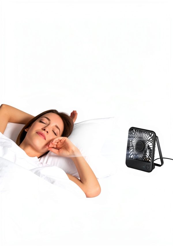 Koonie USB Mini Desk Fan 5 Inch 7 Blade USB-C Portable Quiet-4