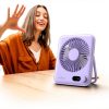 WHATOOK Desk Fan Portable ABS Quiet Cooling Home Office-5