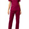 Amazon Essentials Women's Classic Fit Scrub Pants Blue Medium Plum-2