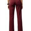 FIGS Women's Scrub Pants Livingston Basic Burgundy FIONx Stretch-2