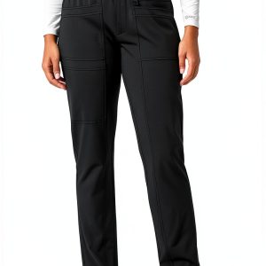 Carhartt Women's Medical Scrub Pants C52910 Slim Leg High Rise Stretch-0