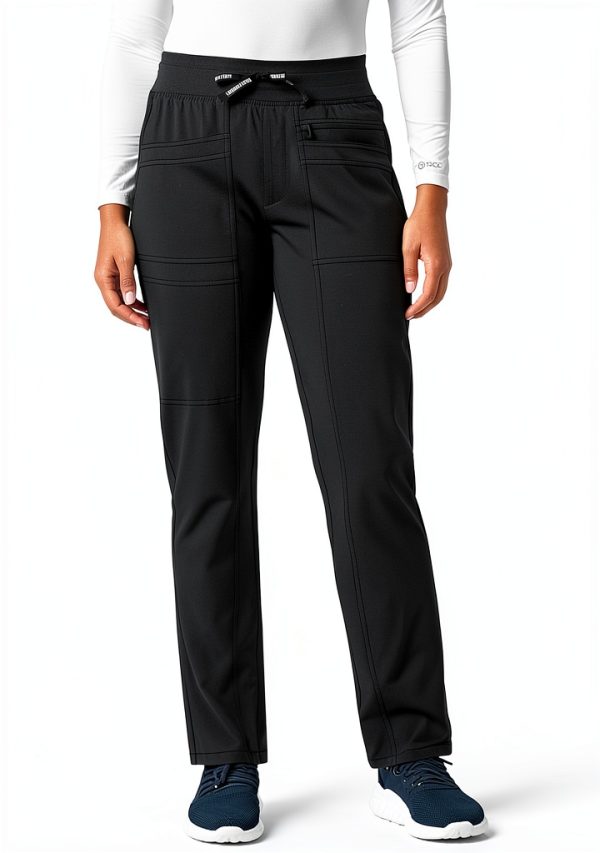 Carhartt Women's Medical Scrub Pants C52910 Slim Leg High Rise Stretch-0