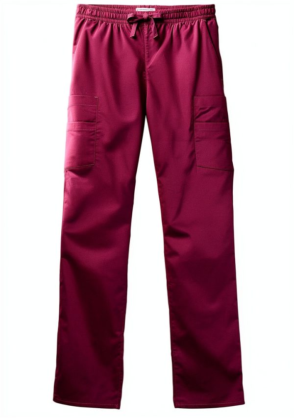 Amazon Essentials Women's Classic Fit Scrub Pants Blue Medium Plum-6