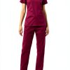 Amazon Essentials Women's Classic Fit Scrub Pants Blue Medium Plum-5