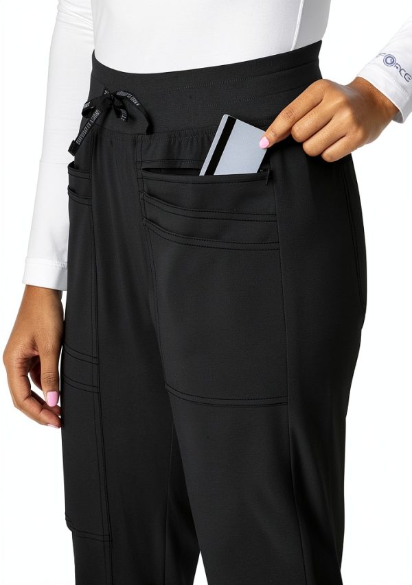 Carhartt Women's Medical Scrub Pants C52910 Slim Leg High Rise Stretch-3