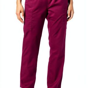 Amazon Essentials Women's Classic Fit Scrub Pants Blue Medium Plum-0
