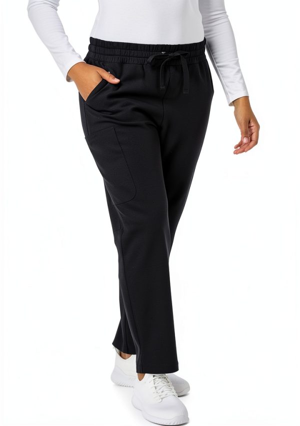 Hanes Womens Comfort Fit Scrub Pants, Moisture-Wicking Healthcare Scrubs for Women, 3 Pockets-1